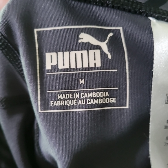Puma size Medium athletic cropped‎ leggings - Picture 3 of 5